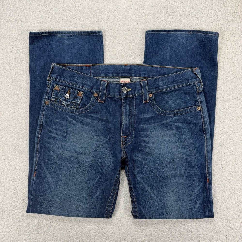 True Religion Billy Bootcut Jeans Men's 38 (Actual 40x33) USA Made Y2K Western